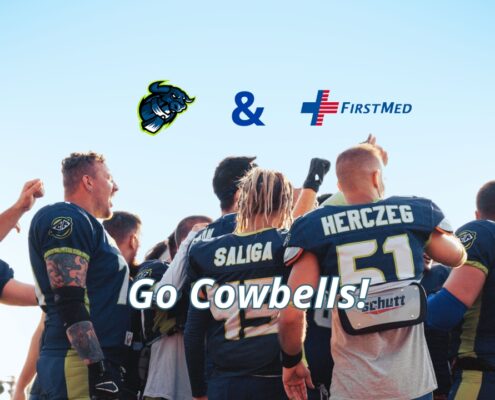FirstMed supports Csepel TC Cowbells, American Football team in Budapest, member of the Hungarian Football League
