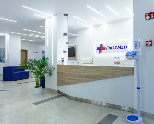 FirstMed Endoscopy center reception area